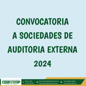 Solicitud de Auditoría Externa